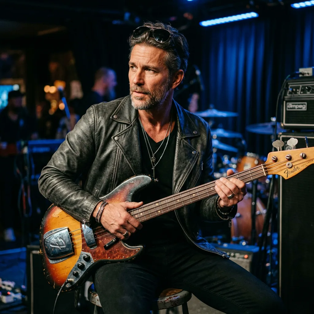 Jimmy Sult — Bass guitar, vocals, style maven